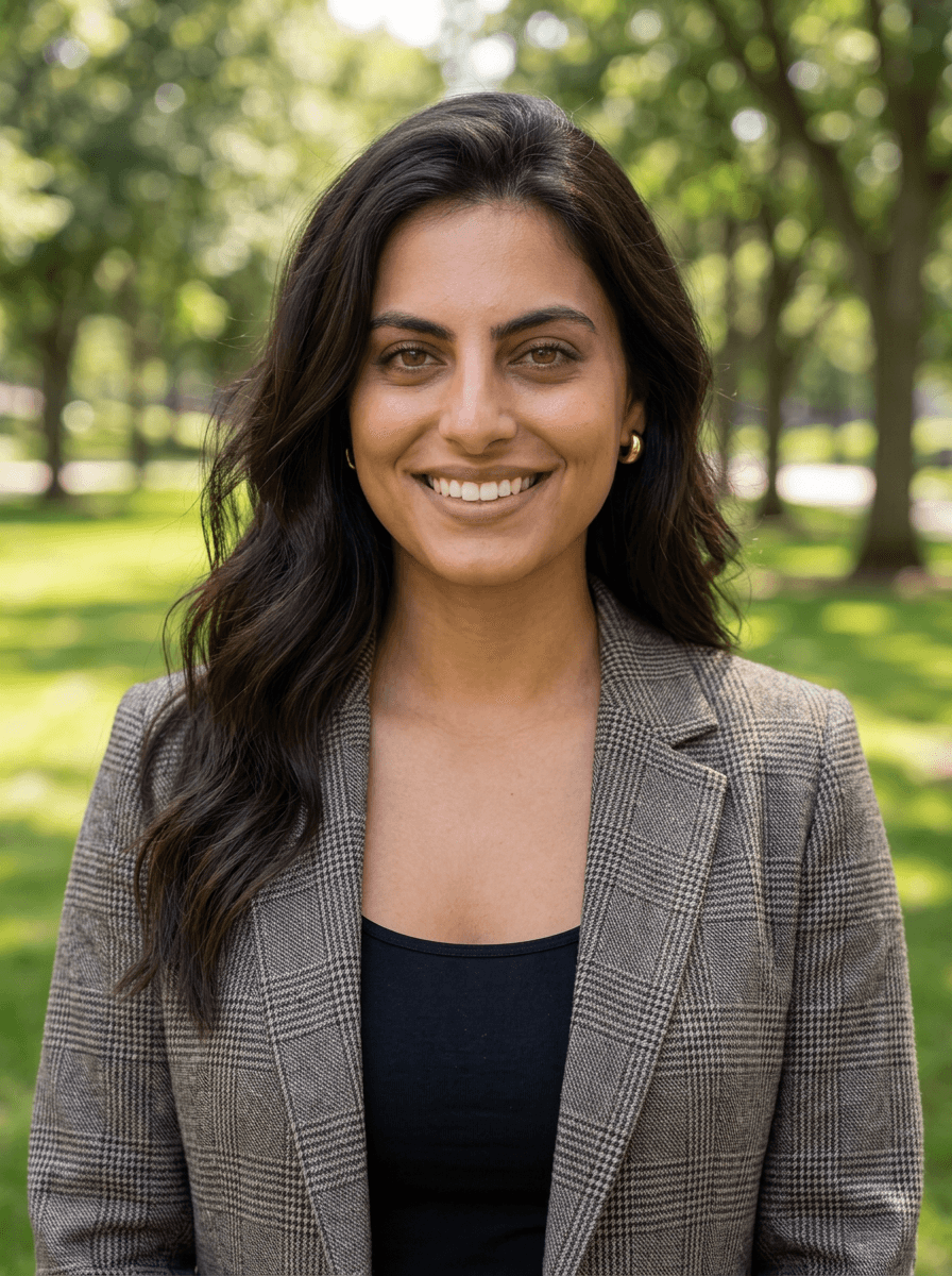 Professional portrait styled for Campus & Sustainability